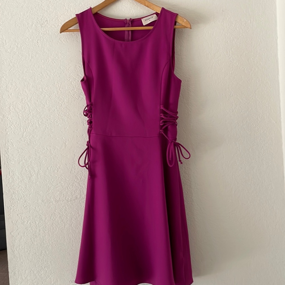 Everly midi dress with side ties